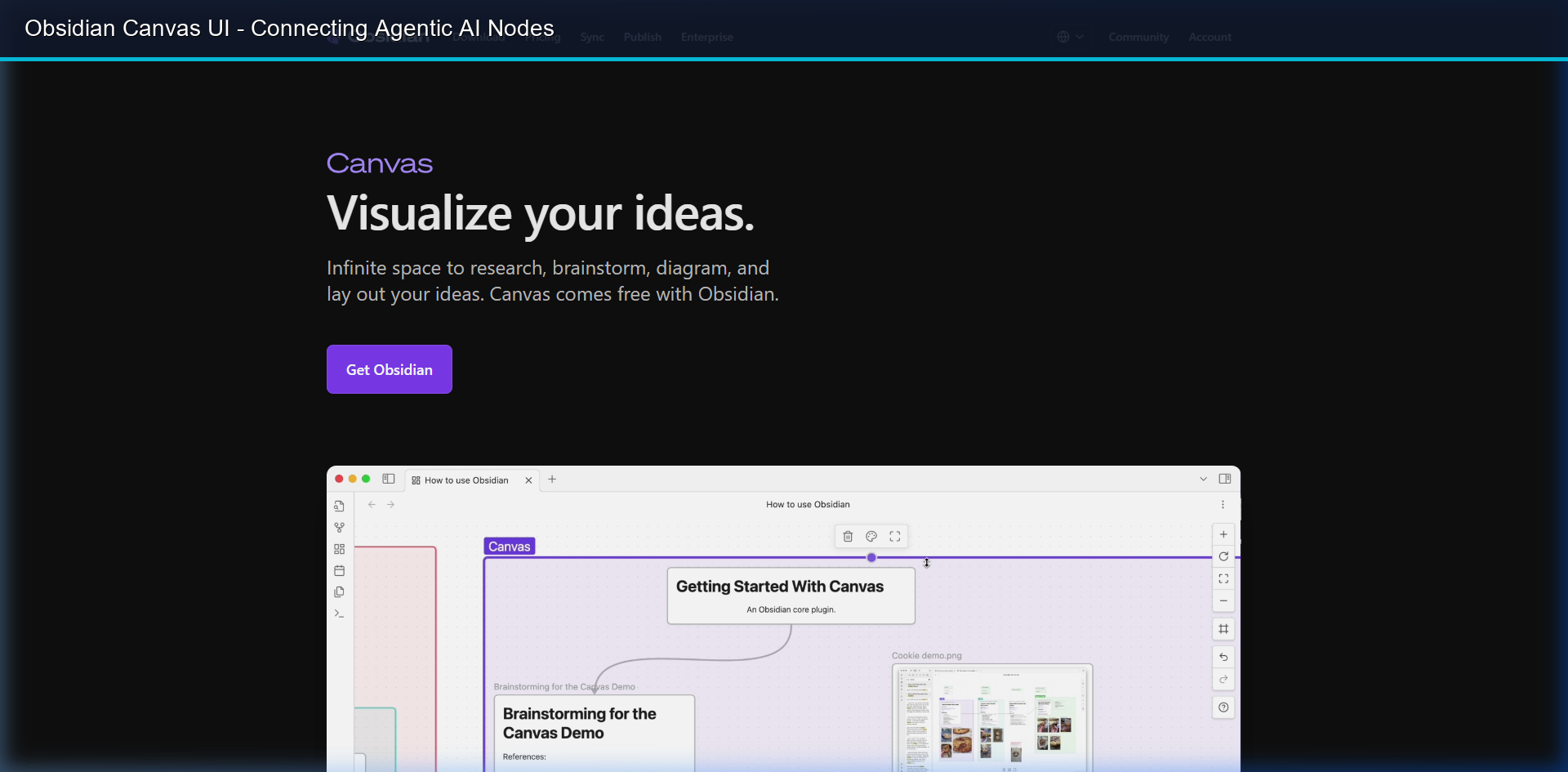 Obsidian Canvas UI