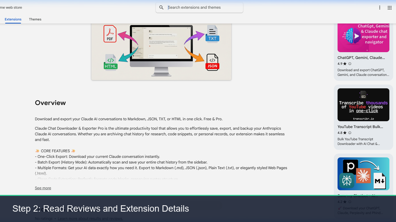 Read Extension Reviews and Details